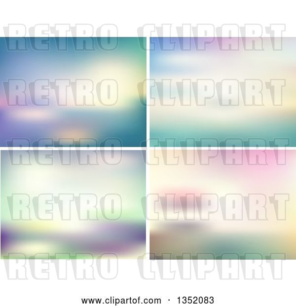 Vector Clip Art of Retro Blur Backgrounds