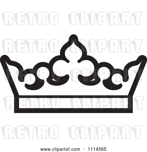 Vector Clip Art of Retro Crown
