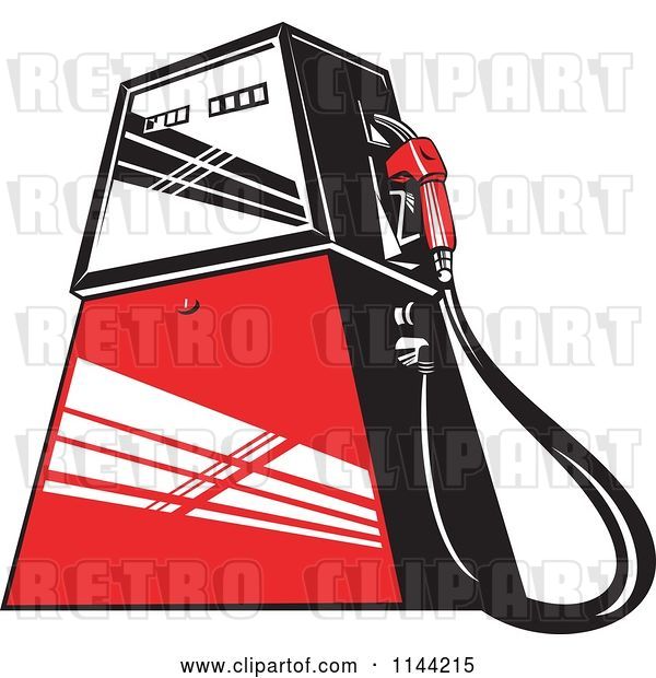 Vector Clip Art of Retro Gas Station Pump 2