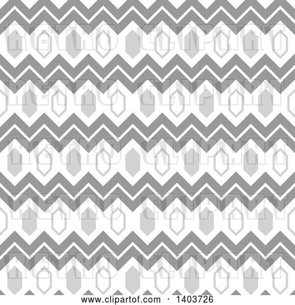 Vector Clip Art of Retro Geometric Seamless Grayscale Pattern Background