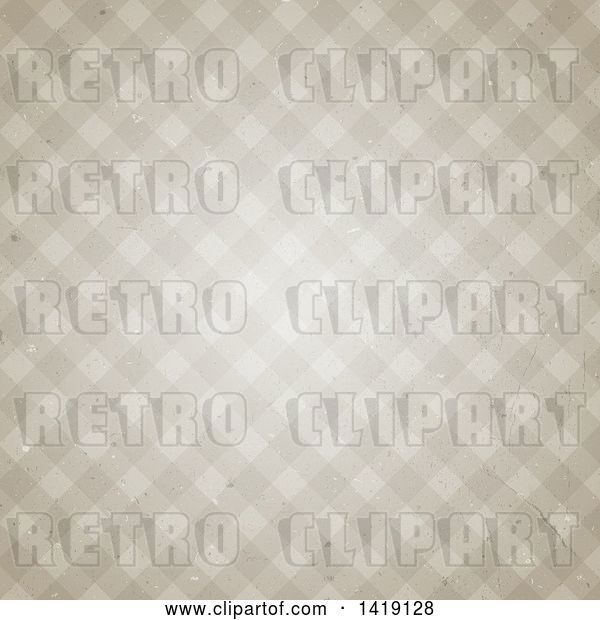 Vector Clip Art of Retro Gingham Pattern Background