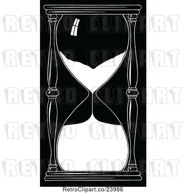 Vector Clip Art of Retro Hourglass Timer