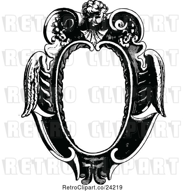 Vector Clip Art of Retro Medieval Page Frame