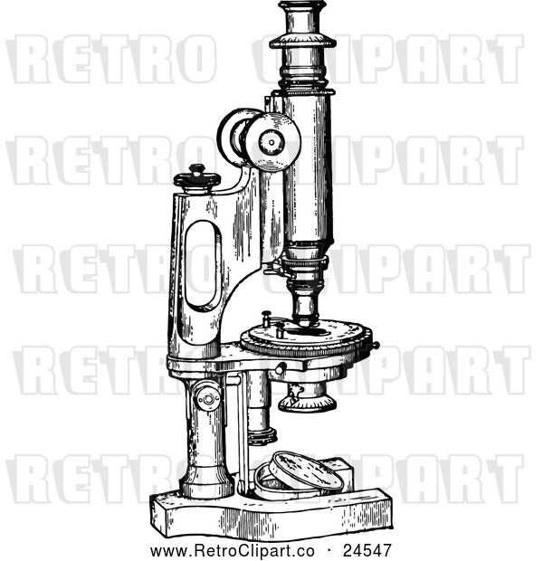 Vector Clip Art of Retro Microscope