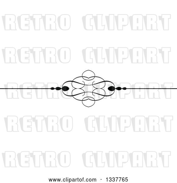 Vector Clip Art of Retro Ornate Rule Page Border Design Element 5