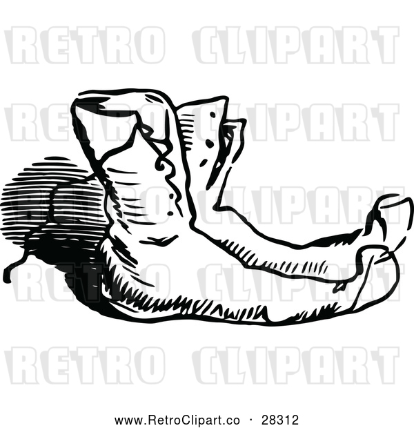 Vector Clip Art of Retro Pair of Boots