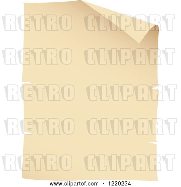 Vector Clip Art of Retro Parchment Paper Page