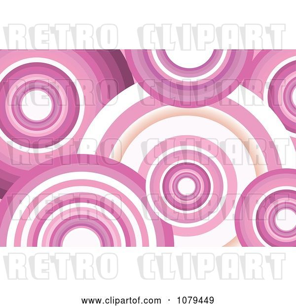 Vector Clip Art of Retro Pink Circle Background