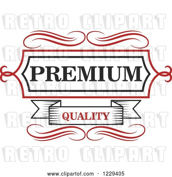 Vector Clip Art of Retro Premium Quality Guarantee Label 3
