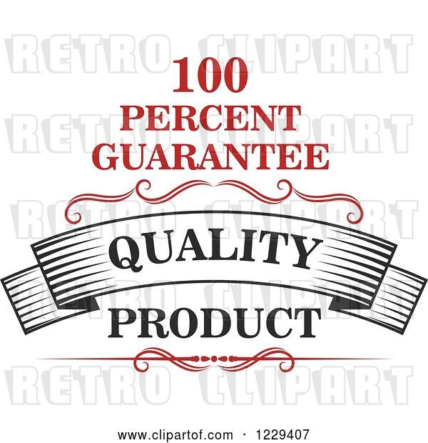Vector Clip Art of Retro Premium Quality Guarantee Label