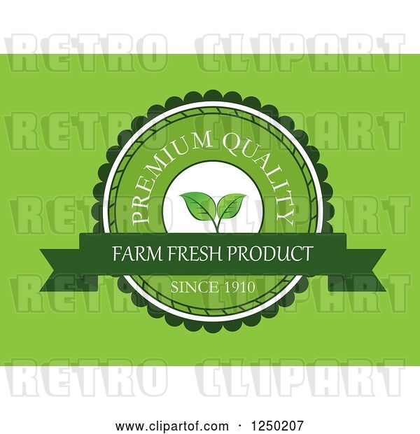 Vector Clip Art of Retro Quality Farm Fresh Product Label