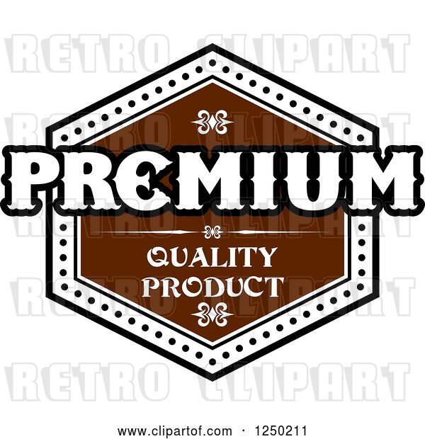 Vector Clip Art of Retro Quality Label