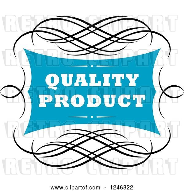 Vector Clip Art of Retro Quality Product Label