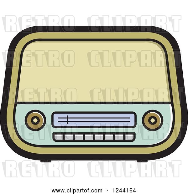 Vector Clip Art of Retro Radio 3