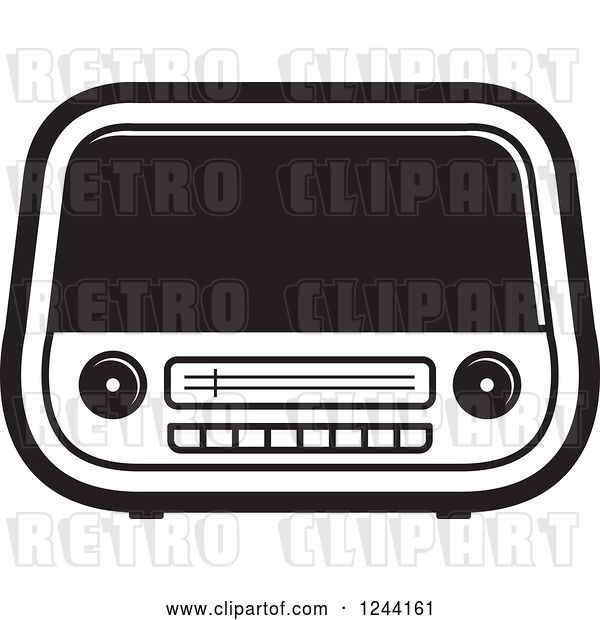 Vector Clip Art of Retro Radio 3