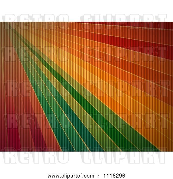 Vector Clip Art of Retro Rainbow Rays with a Corrugated Cardboard Texture