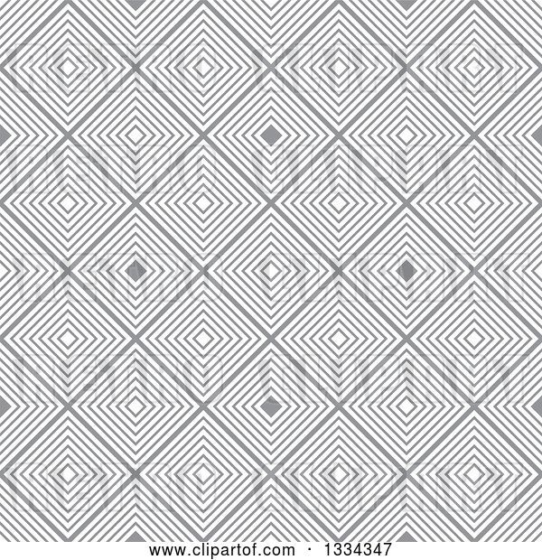 Vector Clip Art of Retro Seamless Diamond Illusion Background Pattern