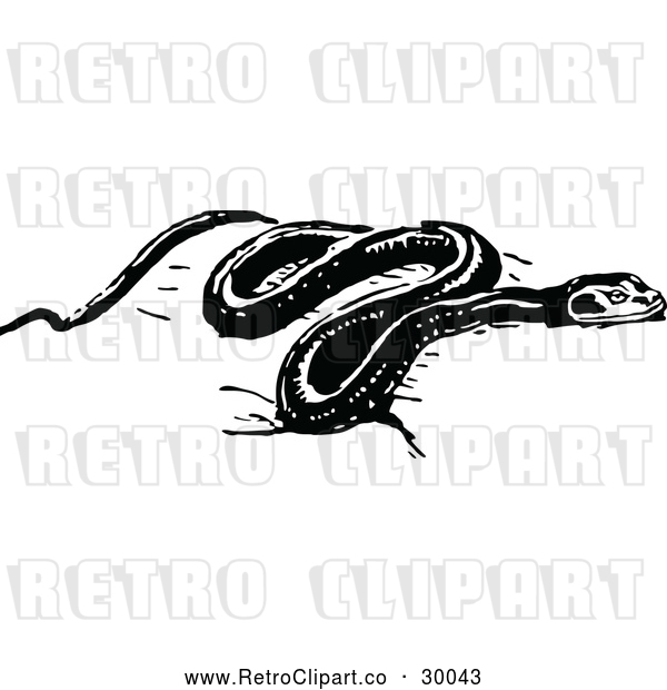 Vector Clip Art of Retro Snake