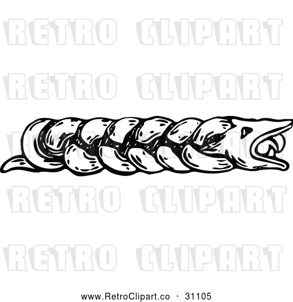 Vector Clip Art of Retro Snake Page Separater
