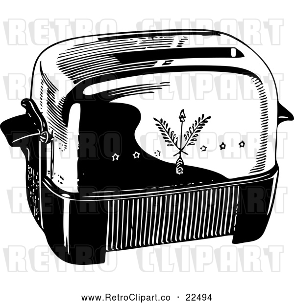 Vector Clip Art of Retro Toaster