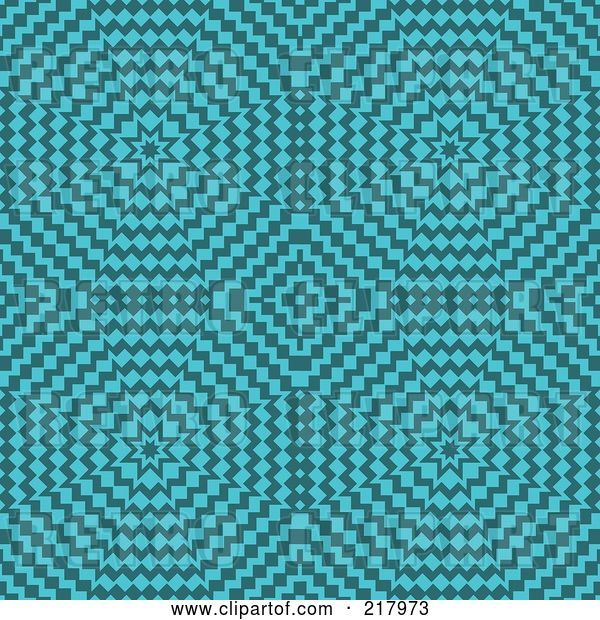 Vector Clip Art of Retro Turquoise Burst Pattern Background