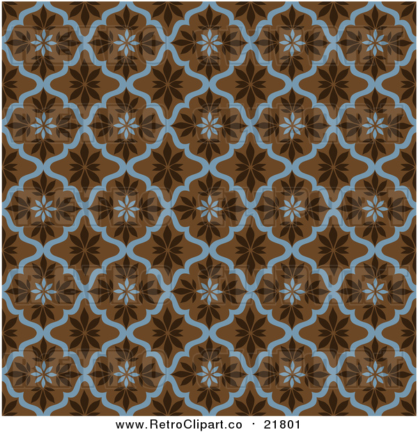 Vector Clipart of a Seamless Leaf Pattern