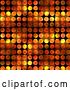 Clip Art of Retro Background of Flames over Black Circles by Arena Creative