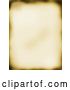 Clip Art of Retro Blurred Old Piece of Parchment Paper with Burnt Edges by KJ Pargeter
