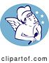 Clip Art of Retro Chef Angel Logo by Patrimonio