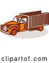 Clip Art of Retro Delivery Truck by Patrimonio