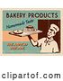 Clip Art of Retro Distressed Bakery Poster with Sample Text by Eugene
