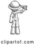 Clip Art of Retro Explorer Guy Suicide Gun Pose by Leo Blanchette