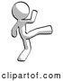 Clip Art of Retro Guy Kick Pose by Leo Blanchette