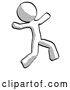 Clip Art of Retro Guy Running Away in Hysterical Panic Direction Right by Leo Blanchette