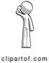 Clip Art of Retro Guy Soldier Salute Pose by Leo Blanchette