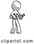 Clip Art of Retro Guy Tommy Gun Gangster Shooting Pose by Leo Blanchette