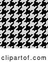 Clip Art of Retro Hounds Tooth Fabric Texture Background by Arena Creative