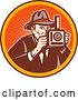 Clip Art of Retro Photography Logo by Patrimonio