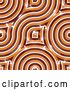 Clip Art of Retro Seamless Orange Truchet Tile Texture Background Pattern Version 3 by Ralf61
