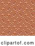 Clip Art of Retro Seamless Orange Truchet Tile Texture Background Pattern Version 5 by