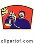Clip Art of Retro Spray Painter Logo - 2 by Patrimonio