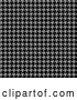 Clip Art of Retro Tight Black and Gray Seamless Houndstooth Pattern Background by Arena Creative