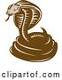 Clip Art of Retro Woodcut Styled Cobra Snake by Patrimonio
