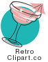 Royalty Free Retro Vector Clip Art of a Cocktail by Andy Nortnik