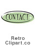 Royalty Free Retro Vector Clip Art of a Contact Website Button by Andy Nortnik