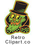 Royalty Free Retro Vector Clip Art of a Skeleton by Andy Nortnik