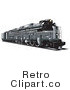 Royalty Free Retro Vector Clip Art of a Train by Andy Nortnik