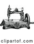 Vector Clip Art of a Retro Sewing Machine by Prawny Vintage