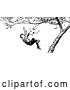 Vector Clip Art of Boy Falling from a Tree by Prawny Vintage