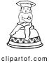 Vector Clip Art of Cherub Chef Sitting on an Upside down Cup by Picsburg